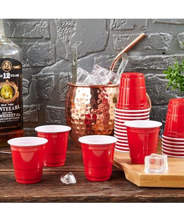60 ml. Mini Red Disposable Shot Glasses - 30 Count 2 oz. Plastic Shot Cups Jello Shots Perfect Size for Serving Condiments Snacks Samples and Tastings Shooter Shooters Verres Shooter - Buy Online on GoSupps.com