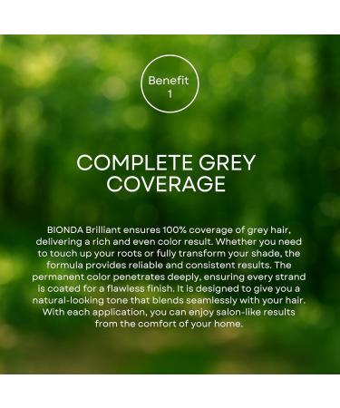 BIONDA Brilliant Permanent hair color & coloring 100 ml 100 gray hair coverage with argan oil nourishing oil formula intensive color shine roots and full lengths 335 sour cherry - Buy Online on GoSupps.com