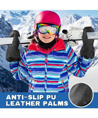 MCTi Kids Ski Gloves - Waterproof Mittens for Boys & Girls (Ages 1-16) - Black XS Winter Gloves - Buy Online on GoSupps.com