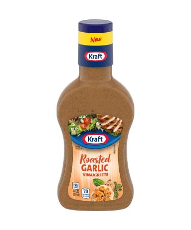 Kraft Roasted Garlic Vinaigrette Salad Dressing (6 ct Pack, 14 fl oz Bottles)