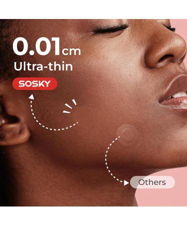 Sosky Pimple Patches - Invisible Hydrocolloid Acne Stickers with Salicylic Acid | 192 Count for Zits & Blemishes - Buy Online on GoSupps.com