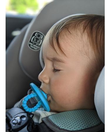 Pure Hunny Pacifier Set - 2-Pack Blue & Green Medical Grade Silicone | Newborn & Up - Buy Online on GoSupps.com