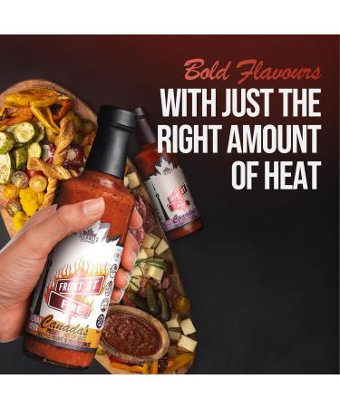 Top Shelf Canada Premium Gourmet Hot Sauce Gift Box with Mild Medium & Hot Flavours. Chipotle Fire Roasted Red Peppers. Wing Sauce Taco Sauce. Preservative Free Vegan & Keto. 296mL (Pack of 3) - Buy Online on GoSupps.com
