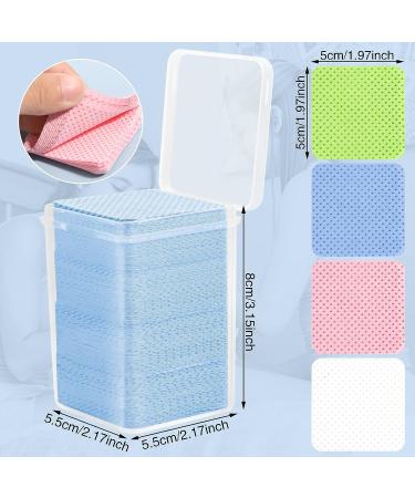 Lint Free Nail Wipes - 800 Pcs Colorful Nail Polish Remover Pads for Eyelash Extensions - Super Absorbent & Soft Cleaning Wipes - Buy Online on GoSupps.com