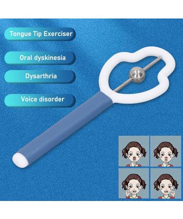 Buy Blue & White Tongue Exerciser - Gourd-Shaped Tip Trainer for Kids | Strengthen Mouth Muscles Internationally - Buy Online on GoSupps.com