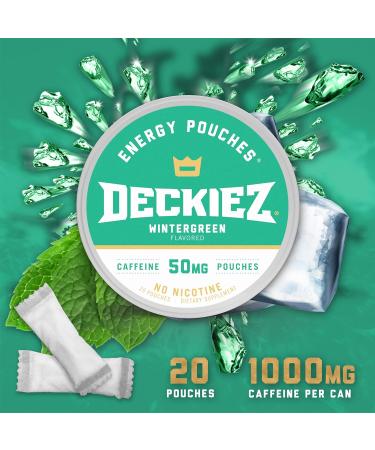 Deckiez Energy Pouches 5 Cans (100 Pouches) Sugar Free Caffeine Supplement Coffee Pouches & Energy Drink Alternative 50mg Caffeine Pouches 5 Pack Variety Flavors - Buy Online on GoSupps.com