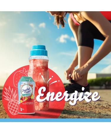 Crystal Light Liquid Strawberry Pineapple Refresh with Caffeine - 1.62 fl oz Bottle - Buy Online on GoSupps.com
