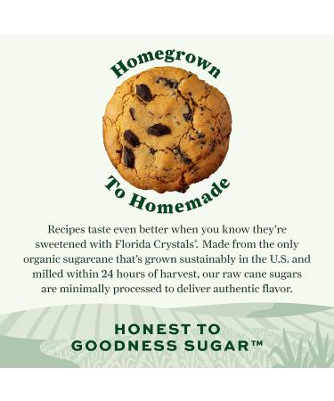 Florida Crystals Organic Light Brown Raw Cane Sugar - 3 LB E-commerce Pack - Buy Online on GoSupps.com