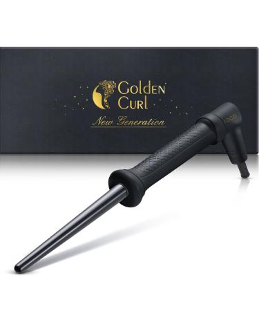 Golden Curl Professional Hair Curler Long Lasting 9mm-18mm Baby Curls for All Hair Types - Unique 5-Year Warranty (Germany)