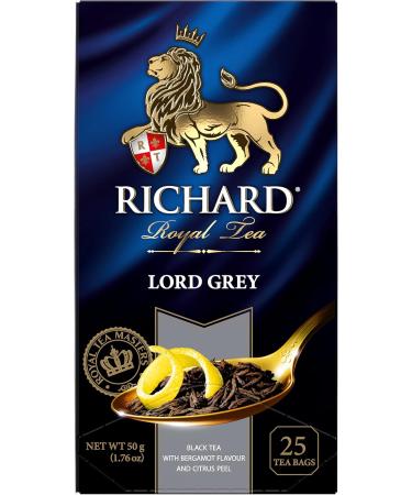 RICHARD Tea Royal Black Tea 25 TEA BAGS Lord Gray - Buy Online on GoSupps.com