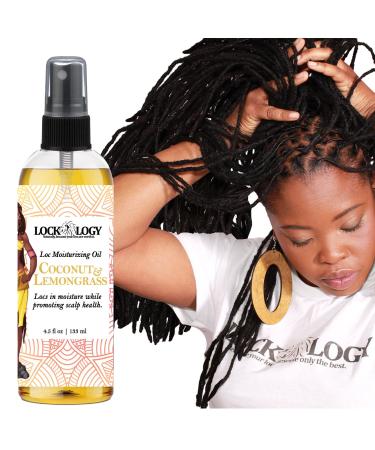 Loc Oil Loc Spray For Dreads | All Natural Coconut Lemongrass Loc Moisturizer For Dreads | Loc Oil Locs Hair Products for Dreadlock Hair Products by Lockology
