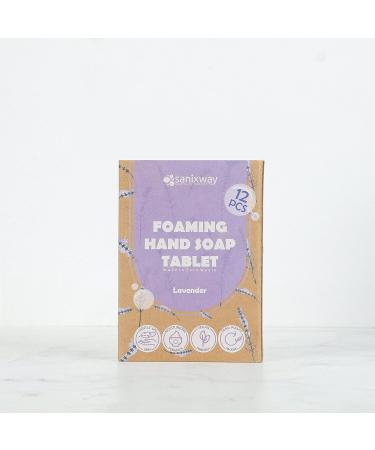 Hand Soap Refill Tablets - Eco-Friendly Zero Waste Packaging - 96 oz Foaming Soap - Lavender Scent - Moisturizing & Cleansing - 12 Pack for Easy Storage - Buy Online on GoSupps.com