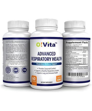 VITA Advanced Lung Detox & Cleanse Seasonal Comfort - 10 Herbal Ingredients, Quercetin, Butterbur, Cordyceps - 2-Month Supply - Buy Online on GoSupps.com