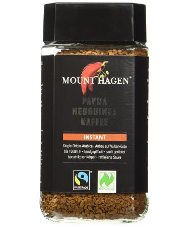 Mount Hagen Instant Fair Trade Coffee - Organic Pack of 6 (100g) | Buy Internationally - Buy Online on GoSupps.com
