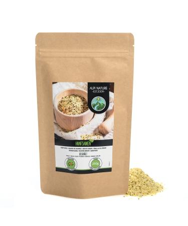 Hemp seeds peeled (250g) hemp seed hearts 100% natural without additives vegan hemp seeds 250 g (1 pack) - Buy Online on GoSupps.com