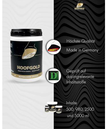 HOOFGOLD Hoof Balm - Ultimate Hoof Care for Horses - 980ml & 1000ml - Strengthen Hoof Cracks & Dry Hooves - Buy Online on GoSupps.com