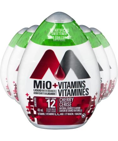 MiO +Vitamins Cherry Liquid Water Enhancer 48ml (Pack of 12) 48 ml (Pack of 12) - Buy Online on GoSupps.com