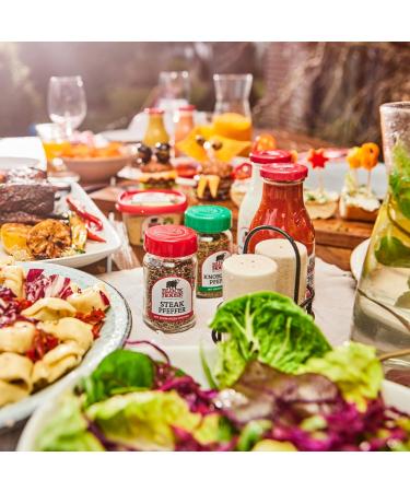 Block House Knoblauch Pepper - Premium Spice Mix for Meat Fish & Vegetables | 200g with Scattering Attachment - International Shipping Available - Buy Online on GoSupps.com