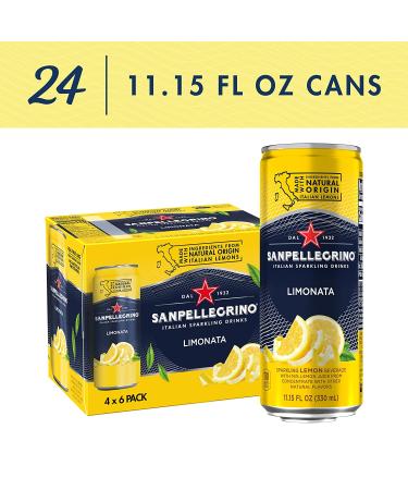 Sanpellegrino Italian Sparkling Drink Limonata  Sparkling Lemon Beverage  24 Pack of 11.15 Fl Oz Cans - Buy Online on GoSupps.com