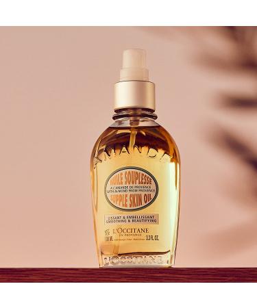 L'Occitane Almond Supple Skin Oil 100ml - 3.3 fl. oz. | Hydrating Body Oil - Buy Online on GoSupps.com