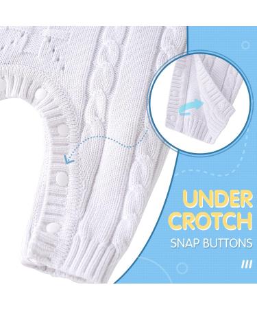 Boys White Baptism Onesie | Baby Boy Romper for Christening | Linen Summer/Fall/Winter Outfit | Newborn Coming Home Jumpsuit | 0-18 Months | 0-3 Months White-307 - Buy Online on GoSupps.com