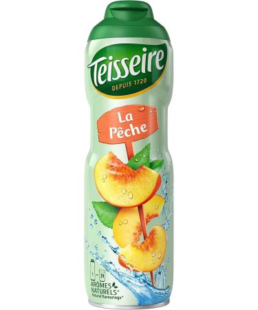 Teisseire Peach Syrup for Refreshing Drinks Cocktails Recyclable Bottle 3x60cl - Buy Online on GoSupps.com