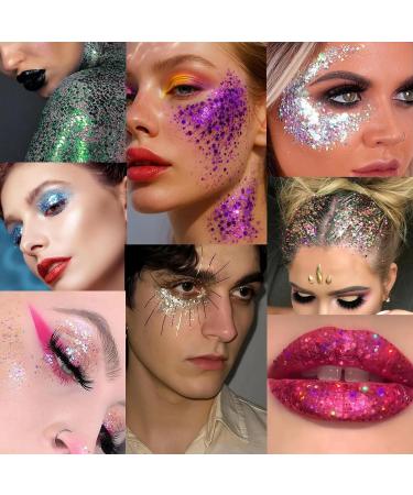  Beliky Girl Set of 4 liquid glitter gels for face body hair and nails - For face body hair and nails - Buy Online on GoSupps.com