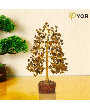 Tigers Eye Crystal Tree - Healing Crystals and Gemstone Tree for Good Luck and Meditation - Buy Online on GoSupps.com