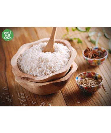 Wholefood Earth Organic White Basmati Rice 2kg - Vegan & GMO Free | Certified Organic - Buy Online on GoSupps.com