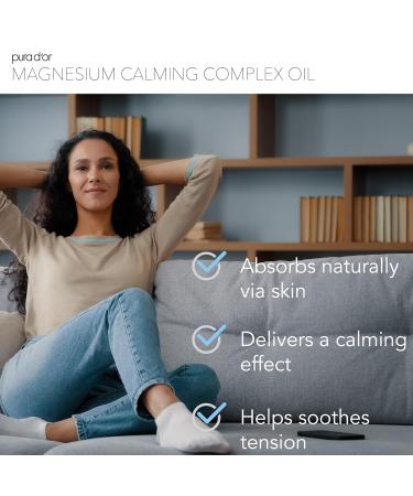 PURA D'OR 16 Oz Magnesium Oil Water Based Spray - Calming Topical Blend with Lavender Ylang Ylang Chamomile - Fast-Absorbing Skin-Friendly Formula for a Soothing Sensation - Buy Online on GoSupps.com