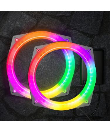 Teamaze Cornhole Lights Set of 2 Cornhole Board Lights RGB Flashing Induction Corn Hole Lights for Camping Backyard Game (4ft x 2ft) 2 Pcs