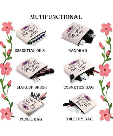 Nana's Travel Cosmetic Bag - Perfect Grandma Gift for Nana's Birthday and Mother's Day - Buy Online on GoSupps.com