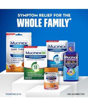 Mucinex Children's Mighty Chews - Kids Cough Suppressant with Dextromethorphan | Easy Dose Mixed Berry Flavor | 16 Chewable Tablets for Travel - Buy Online on GoSupps.com
