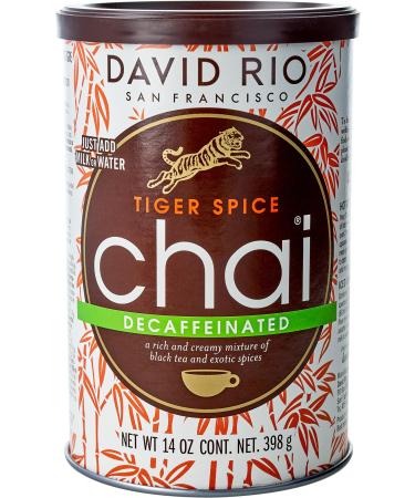 David Rio Tiger Spice Decaf decaffeinated from San Francisco cardboard wrap can (1x398g)