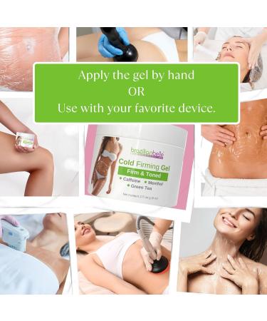 Brazilian Belle Cold Firming Gel - Skin Tightening & Anti Cellulite Gel with Caffeine - Advanced Skin Firming & Body Firming Cream for Loose & Sagging Skin - Buy Online on GoSupps.com