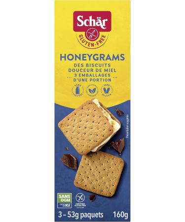 Schar Gluten-Free Ciabatta Buns - Non GMO Dairy Free Preservative Free Quick and Delicious Parbaked Buns Pack of 4 Rolls x 50g & Gluten-Free Honeygrams - Non GMO Lactose Free 160g White Ciabatta Bun+ Honeygrams - Buy Online on GoSupps.com