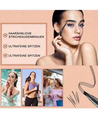  KALOEY Eyebrow Pencil Microblading Eyebrow Pencil 2 in 1 double-ended 3D with 4 forked tips for a natural look and long-lasting results - Buy Online on GoSupps.com