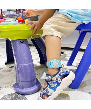 Kids AirTag Bracelet 2 Pack - Purple & Black | Adjustable Anti-Lost Wristband for Apple AirTag | Toddler Air Tag Holder - Buy Online on GoSupps.com