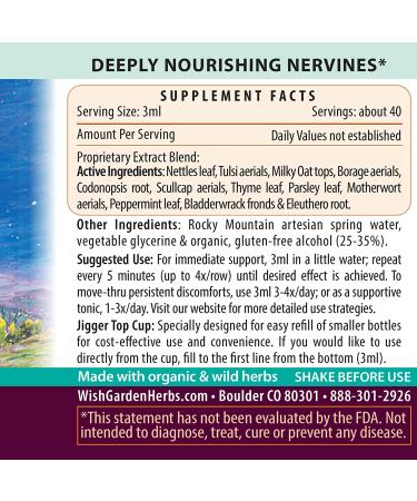 WishGarden Herbs Deep Stress Tincture - Liquid Adrenal Support Supplement (4oz) - Buy Online on GoSupps.com