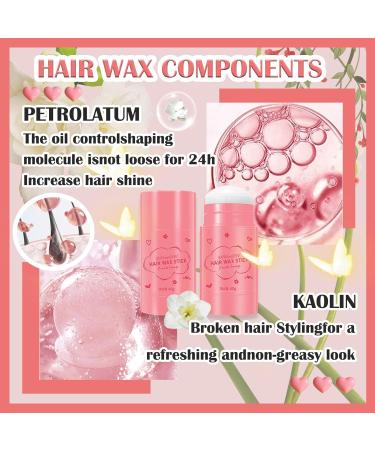 Hair Wax Stick & Hair Styling Combs Set 4 Pcs Moisturizing Non-Greasy Hair Styling Wax Stick for Edge Control on Wigs And Hair Lightweight Hair Slick Balm Stick for Flyaways Edge Frizz Hair - Buy Online on GoSupps.com