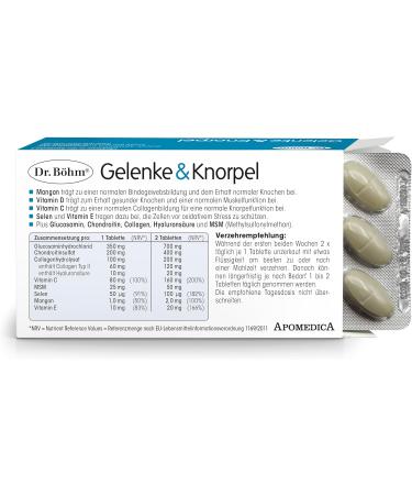 Dr.B hm Joints & Cartilage - 120 Film-Coated Tablets for Joint Support | Vitamin C & D Nutrient Combo - Buy Online on GoSupps.com