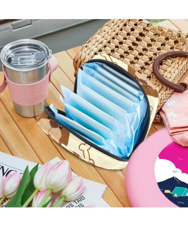 Buy Stylish Menstruation Pad Bag with Zipper | Women's Napkin & Tampon Bags | Ideal for Girls - Convenient and Chic - Buy Online on GoSupps.com