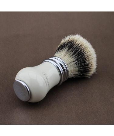 Haryali London Badger Hair Shaving Brush - Elegant Ivory Dachshaar Razor Brush for Your Perfect Shaving Set - Buy Online on GoSupps.com