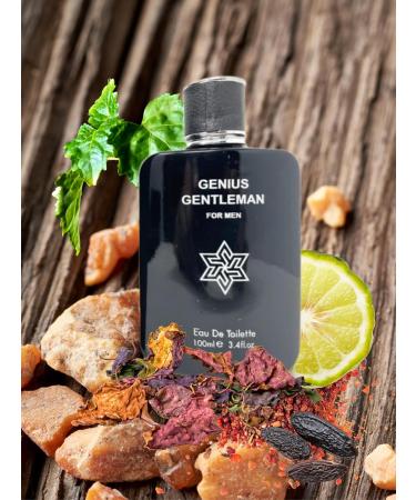 GENIUS GENTLEMAN EAU DE TOILETTE 3.4 FL. Oz Woody Aromatic fragrance for men. - Buy Online on GoSupps.com