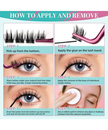 Diy Lash Extension Kit Lash Extensions Kits 84 Pcs Lash Clusters With Lash Glue Remover Eyelash Clusters Tweezer For Beginner Diy Individual Lash Extension At Home Easy To Apply(Blushing) 1 count (Pack of 1) Blushing - Buy Online on GoSupps.com