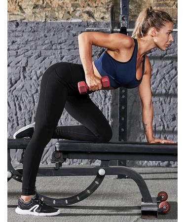 Heathyoga High Waist Yoga Pants with Pockets for Women - Black  Medium - Buy Online on GoSupps.com
