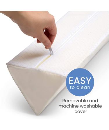 Delta Children Extra Long Foam Bedrail Bumper - Guardrail for Toddlers & Kids with Water-Resistant  Non-Slip & Machine Washable Cover - 1pk  White 56x 6x 4.5 Inch (Pack of 1) - Buy Online on GoSupps.com