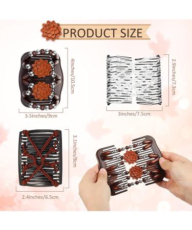 6-Piece Magic Hair Combs Set for Women - Double Comb Clips for Easy Hairstyling - Elastic Stretching Combs - DIY Accessories (Classic Style) - Buy Online on GoSupps.com