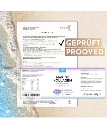 Premium Marine Collagen Kombo 1000mg + Q10 | Hyaluronic Acid Vitamins & Minerals for Healthier Skin & Hair | Made in Austria by Vroody - Buy Online on GoSupps.com
