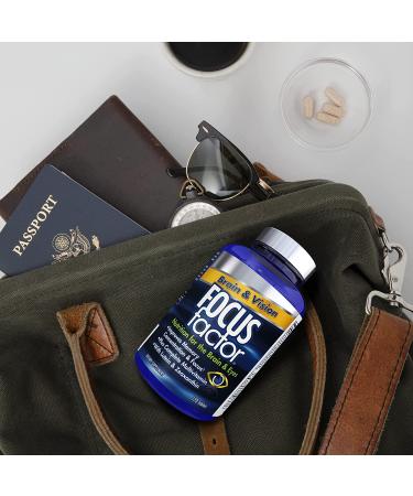 Focus Factor Brain and Vision Supplement 120 Count - Eye Vitamin & Mineral Multivitamin for Adults with Lutein and Zeaxanthin - Improves Focus, Concentration, and Memory - 1 Pack - Buy Online on GoSupps.com